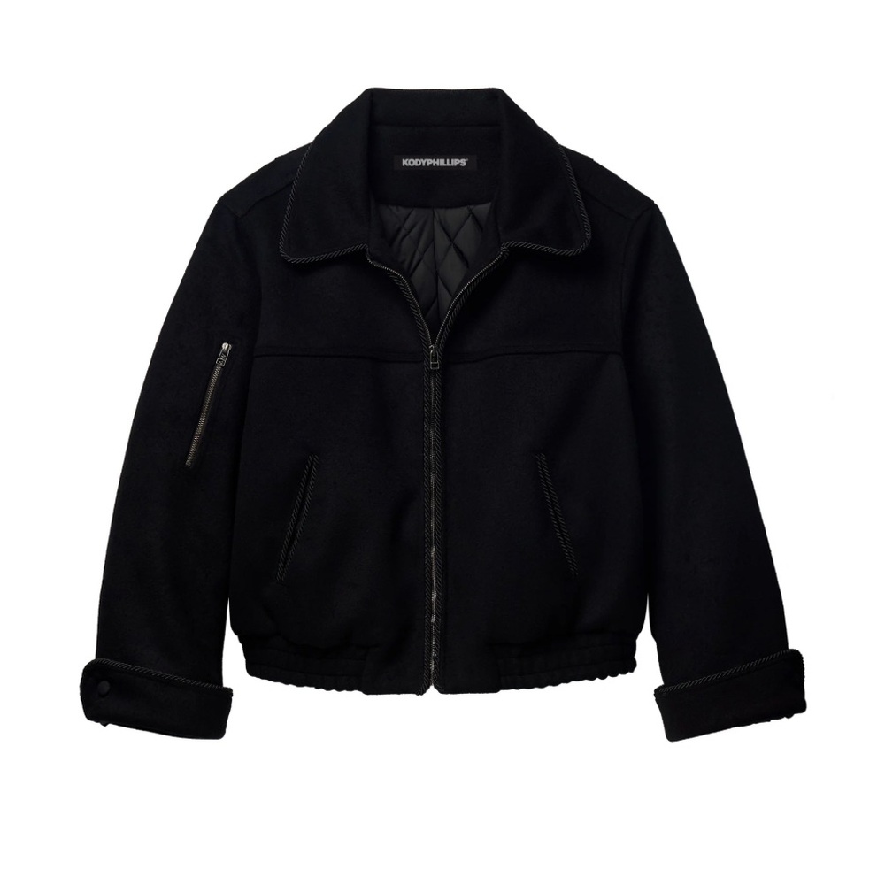 Kody Phillips Men's Black Jacket
WOOL LASSO JACKET- BLACK